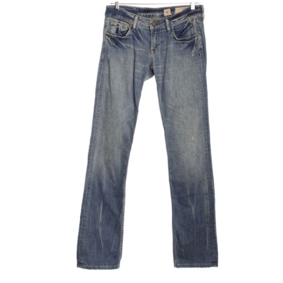 AllSaints Distressed  Tolvan Drainpipe Jeans Denim - Picture 3 of 8
